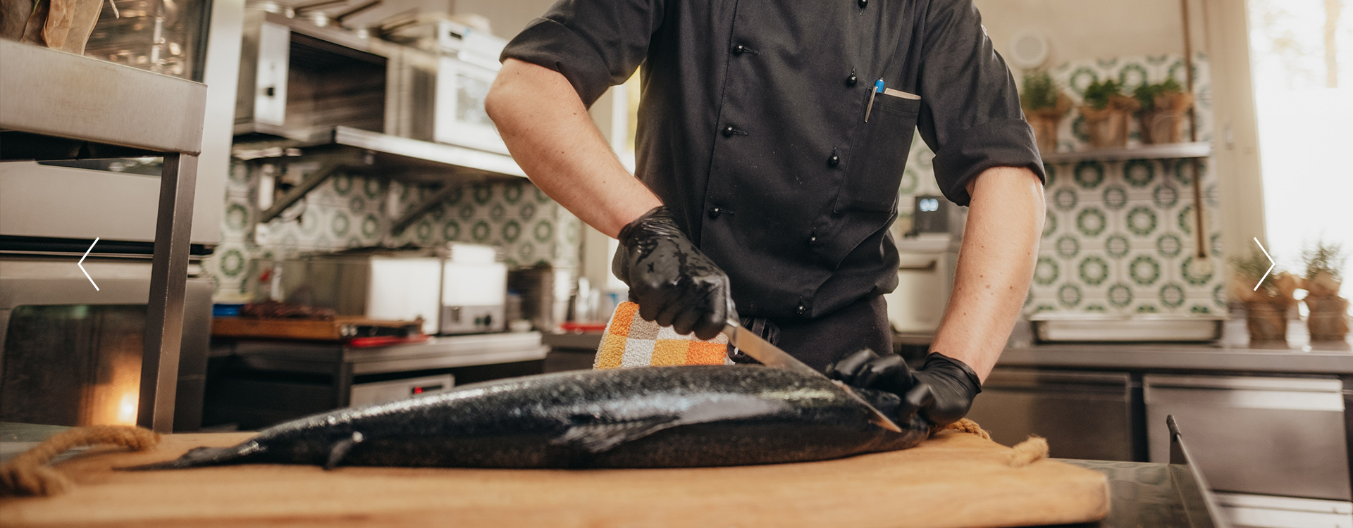 Zubereitung von Fisch in der Küche